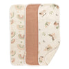 Crane Baby Muslin Baby Burp Cloths, Lightweight Absorbent Burp Cloth, Rainbow/Butterfly, Set of 3, 7    x 20   , Newborn Baby Es