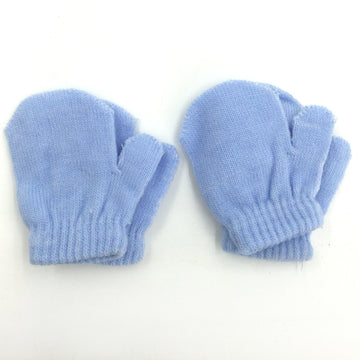 Grinderpunch 2 Pair Pack Infant Baby Boys Girls Mittens Warm Knitted For Winter Gloves (2 Pack Light Blue)