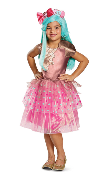 Peppa-Mint Deluxe Shoppies Costume, Pink/Brown, Medium (7-8)