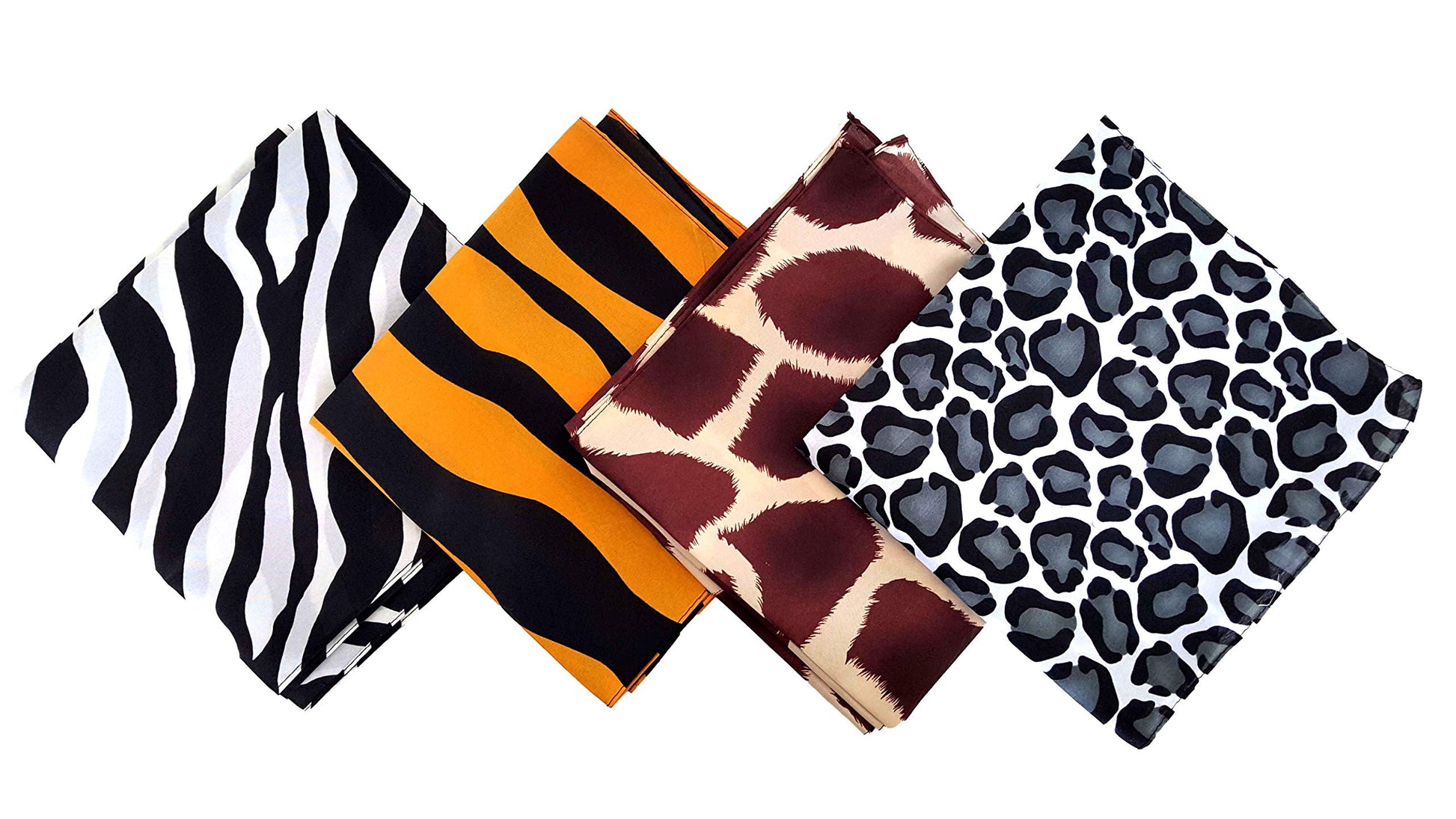 Playscene Bandana'S For Children Or Adults (12 Animal Print)