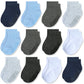 Jakidar 12 Pair Baby Toddler Socks Non-Slip Grip Cotton Ankle Socks For Boys Girls Non Skid Soles For Infants Kids, Blue Gray,12