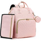 Baby Diaper Bag Backpack With Changing Pad, Pacifier Case - Pink Diaper Bags For Girl Boy Newborn Unisex Infant Toddler - Baby T
