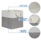 Temary Fabric Storage Baskets For Organizing, Grey Basket For Shelves, Collapsible Baskets With Handles For Shelves, Nursery, Cl