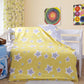 Meju Star Yellow 100% Cotton Duvet Cover 43' X 59' + Pillowcase 13' X19' Bedding Set With Zipper Closure For Baby Toddler Bo