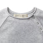 Hope & Henry Baby Raglan Sweater Romper Light Heather Grey