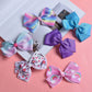 5 Inch Hair Bows For Girls Boutique Ribbon Artificial Floral Hair Bow Clips Hair Accessory For Girls 11Pcs