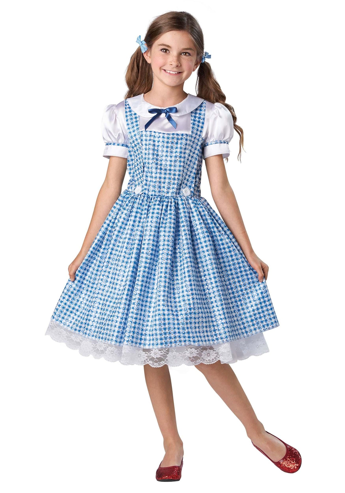Fun Costumes Farm Girl Dress For Girls | Dorothy Costumes | Large