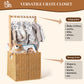 Giftamaz Baby Shower Crate Closet, Large Hand-Woven Rattan Storage Crates With Handle, Baby Shower Gifts, Baby Welcome Box Nurse