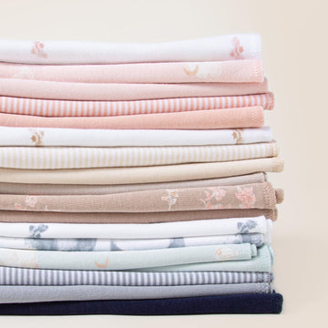 Burt'S Bees Baby Infant Burp Cloths, 100% Organic Cotton Extra Absorbent Soft Fabric Drool Cloths, 5-Pack Newborn Must-Have Esse