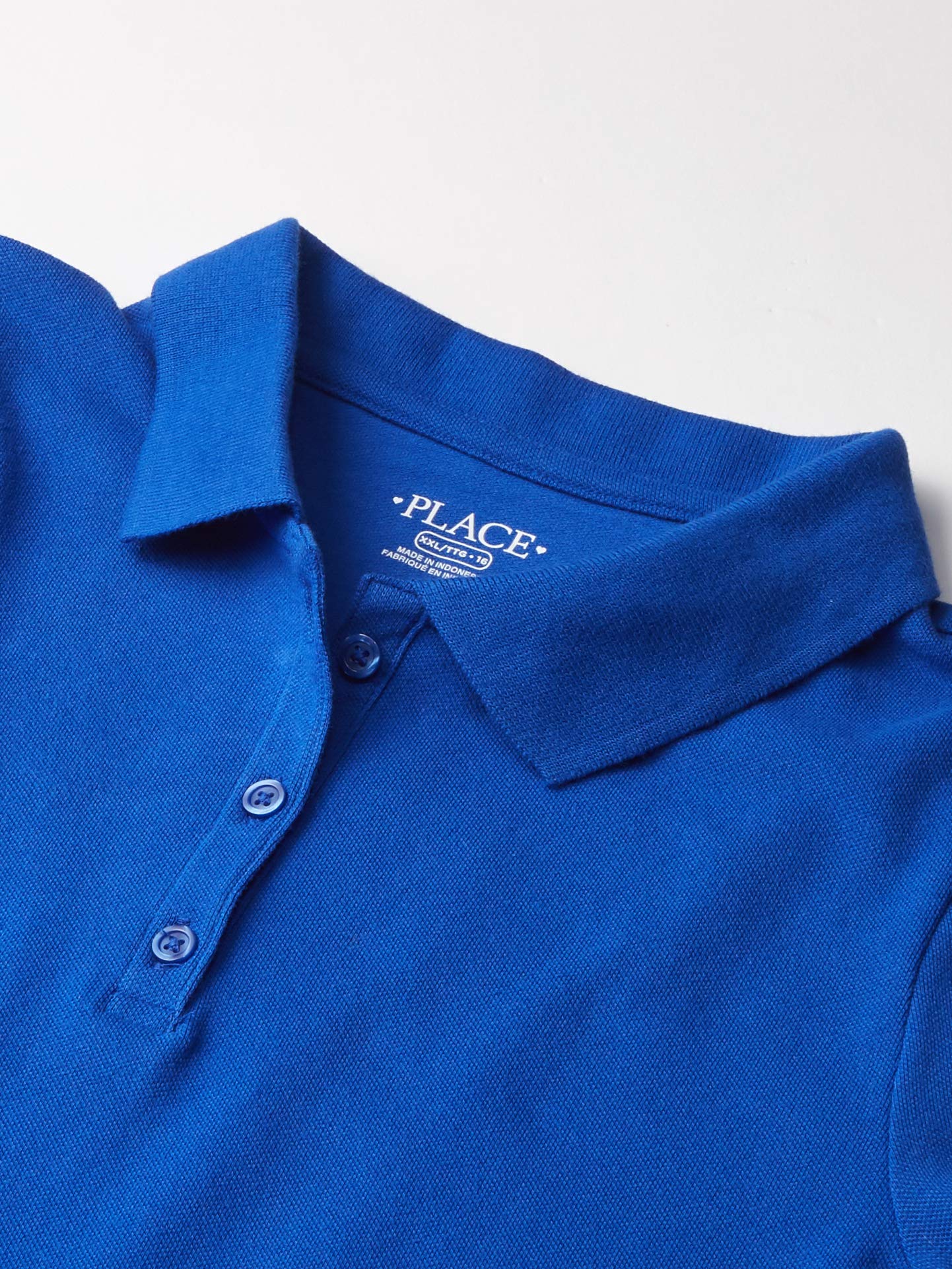 The Children'S Place Girls Uniform Pique Polo Shirt, Renew Blue, Small Us