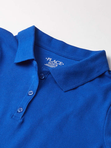 The Children'S Place Girls Uniform Pique Polo Shirt, Renew Blue, Xxl 16 Us