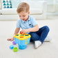 iPlay, iLearn Baby Stacking Toys, Toddler Nesting Stack Cups, Infant Stackable Block, Kids Sorting Game W/Shape Sorter for Sand
