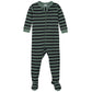 Gerber Baby Boys' 2-Pack Footed Pajamas, Bear Green Stripes White, 24 Months