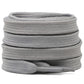 Delele Solid Flat Shoelaces Hollow Thick Athletic Shoe Laces Strings Gray 2 Pair 55