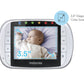 Motorola Mbp36S Remote Wireless Video Baby Monitor With 35-Inch Color Lcd Screen, Remote Camera Pan, Tilt, And Zoom