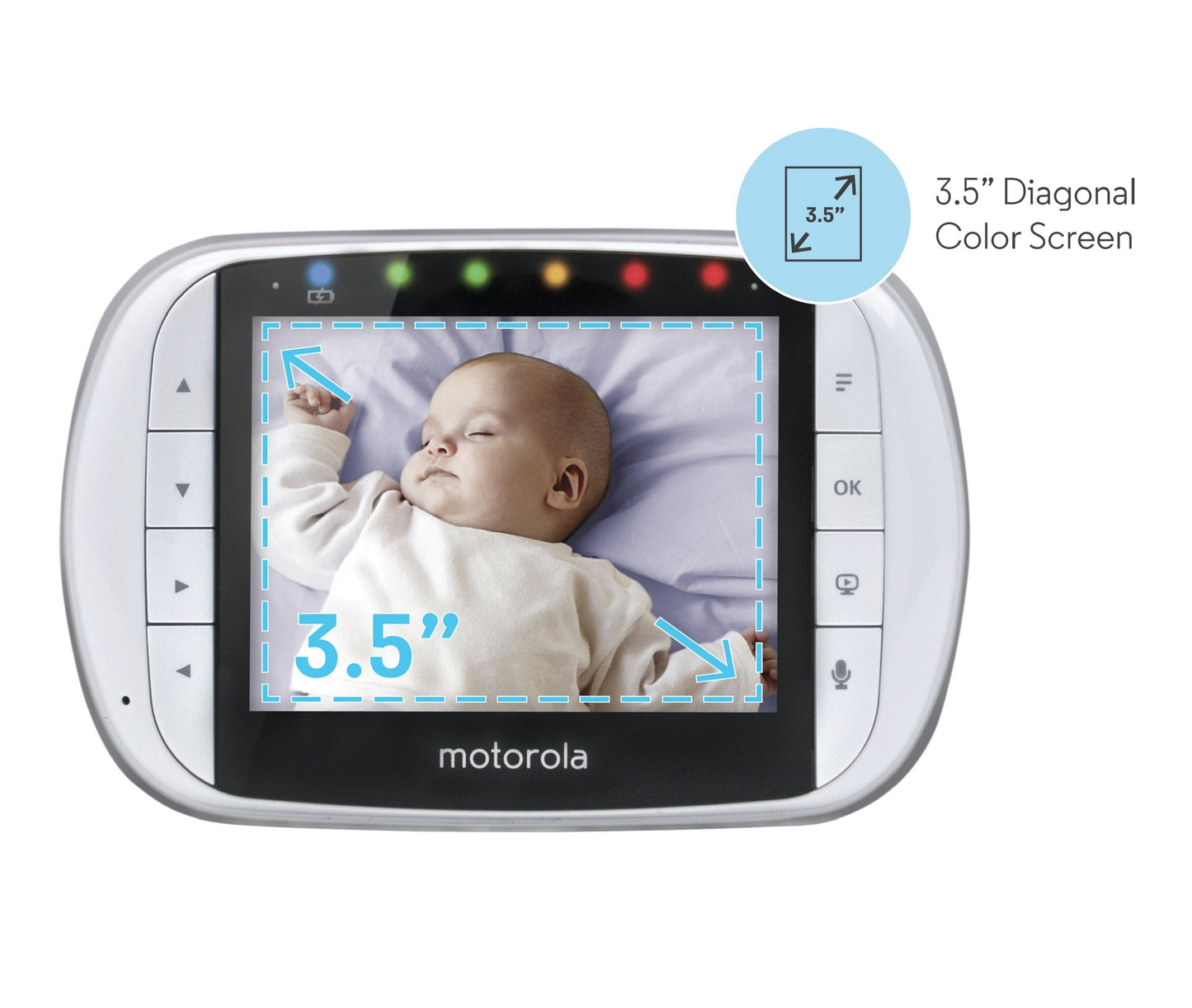 Motorola Mbp36S Remote Wireless Video Baby Monitor With 35-Inch Color Lcd Screen, Remote Camera Pan, Tilt, And Zoom