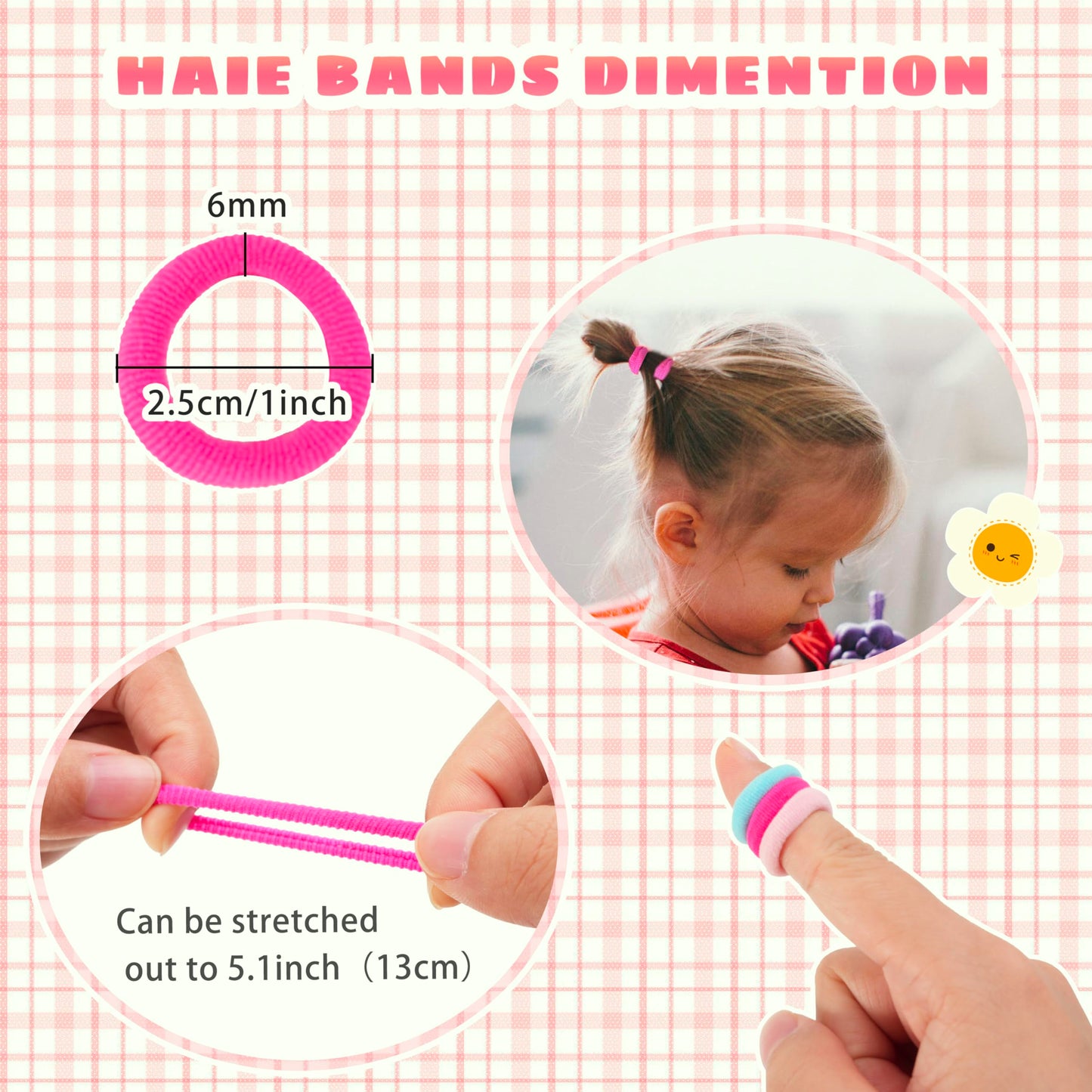 360 Pcs Baby Hair Ties, 24 Colors Cotton Toddler Hair Ties With Organizer Box, 1 Inch Seamless Baby Hair Bands For Toddler Girls