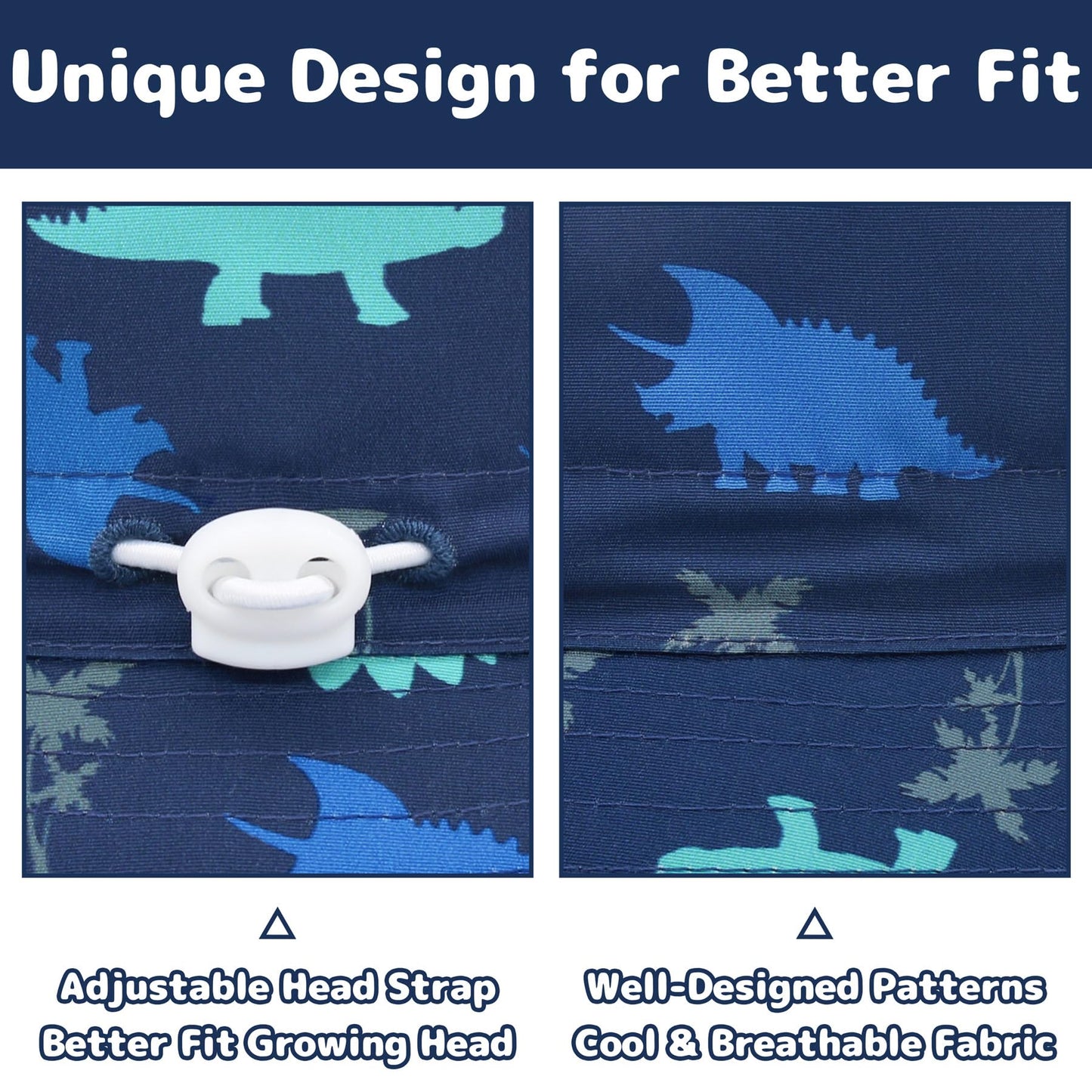 Baby Bucket Hat For Boy - Sun Protection, 6-12 Months, Swim Hat