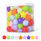 Realhaha Ball Pit Balls 50 PCS, Star Shapes for Babies Kids Playpen Plastic Balls for Babies Ball Pool Puppy Playballs, Bright R