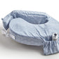 My Brest Friend Inflatable Travel Nursing Pillow For Breastfeeding, Bottlefeeding & Posture Support With Slipcover, Horizon