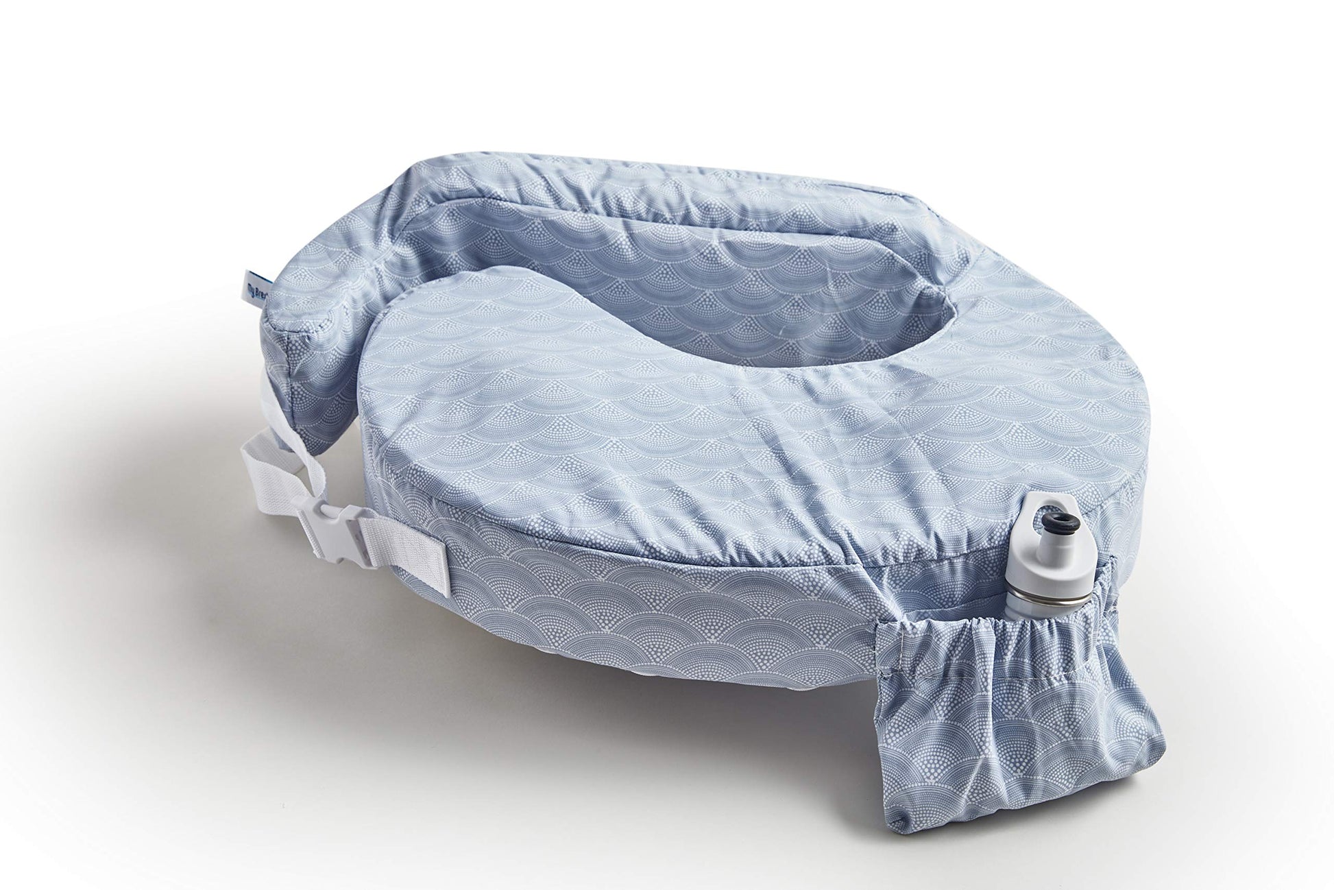 My Brest Friend Inflatable Travel Nursing Pillow For Breastfeeding, Bottlefeeding & Posture Support With Slipcover, Horizon