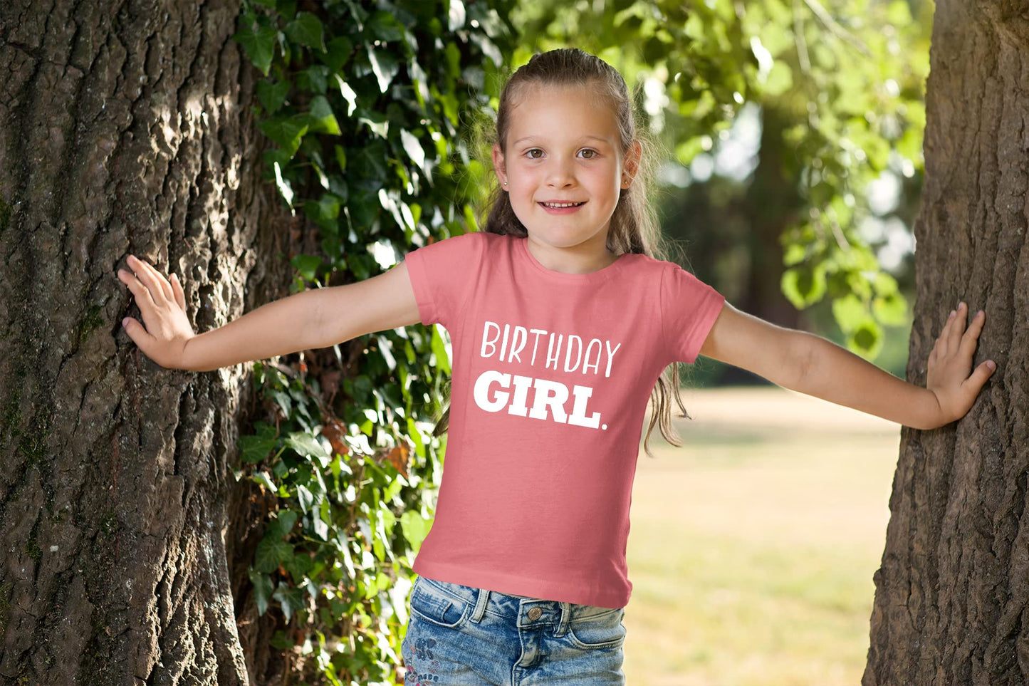 Birthday Girl Shirt Girls Birthday Tee Outfit Toddler Baby 1St 2Nd 3Rd 4Th 5Th 6Th 7Th (White On Mauve, 6 Years)