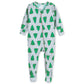 Gerber Baby Girls Buttery-Soft Snug Fit Footed Pajamas With Viscose Made Eucalyptus And Toddler Sleepers, Spruce, 12 Months Us