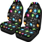 Whosucclay Christmas Lights Car Seat Covers, 2 Pieces Car Seat Protector for Women, Car Seat Protectors Car Seat Cushion Auto Tr