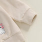 Toddler Baby Halloween Outfit Boy Girl Pumpkin Sweatshirt Crewneck Pullover Sweater Long Sleeve Shirt Fall Clothes (Bowknot Pump