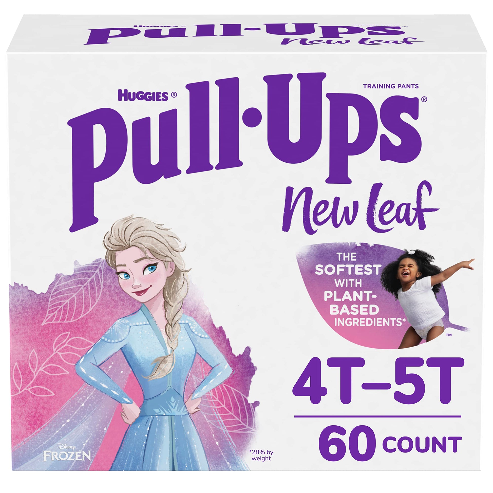 Pull-Ups New Leaf Girls' Disney Frozen Potty Training Pants, 4T-5T (38-50 Lbs), 60 Ct