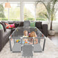Large Playpen For Babies And Toddlers - Baby Ball Pit Kids Play Pen Sturdy Play Yard W/Basketball Hoop, Children'S Fence Play Ar