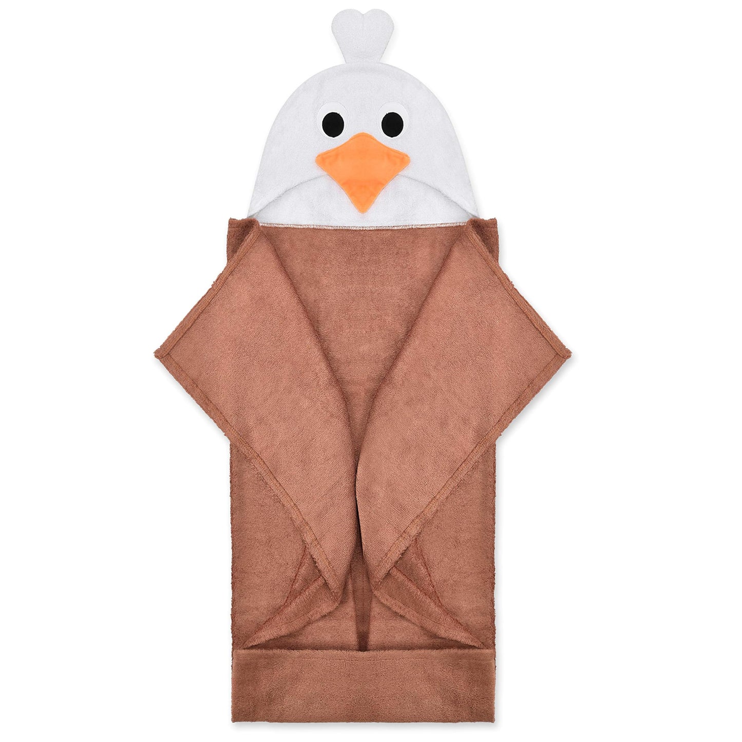Natemia Baby Hooded Towel - Premium Ultra Soft Baby Bath Towel With Animal Design - Rayon From Bamboo Hooded Baby Towels For New