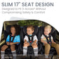 Britax Poplar S Convertible Car Seat, 2-In-1 Car Seat With Slim 17-Inch Design, Clicktight Technology, Onyx