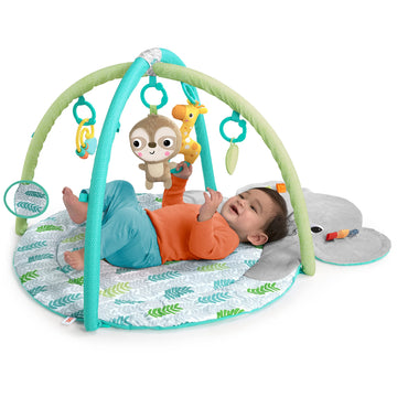Bright Starts Hug 'N Cuddle Activity Gym & Playmat With Take-Along Toys