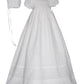 Heirloom 34' Christening Baptism Gown- Size 6 Months White
