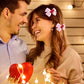 Valentine Hair Bows For Girls Cute Red Heart Hair Clips Bow Hair Accessories Party Supplies 2Pcs (Red Heart)