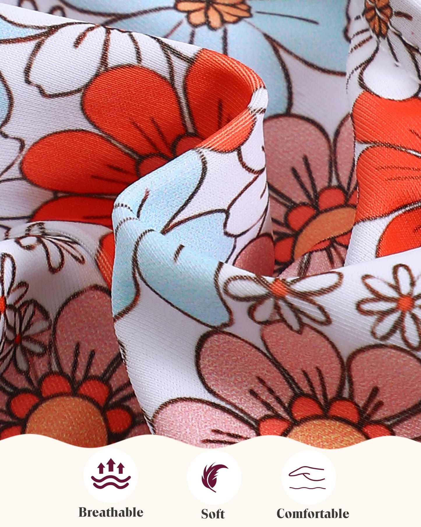 Infant Swimsuit Girl Baby Girl Bathing Suit 3-6 Months Orange Dasiy Swimwear Summer Beach Baby Bikini Tankini Hat Outfits Set