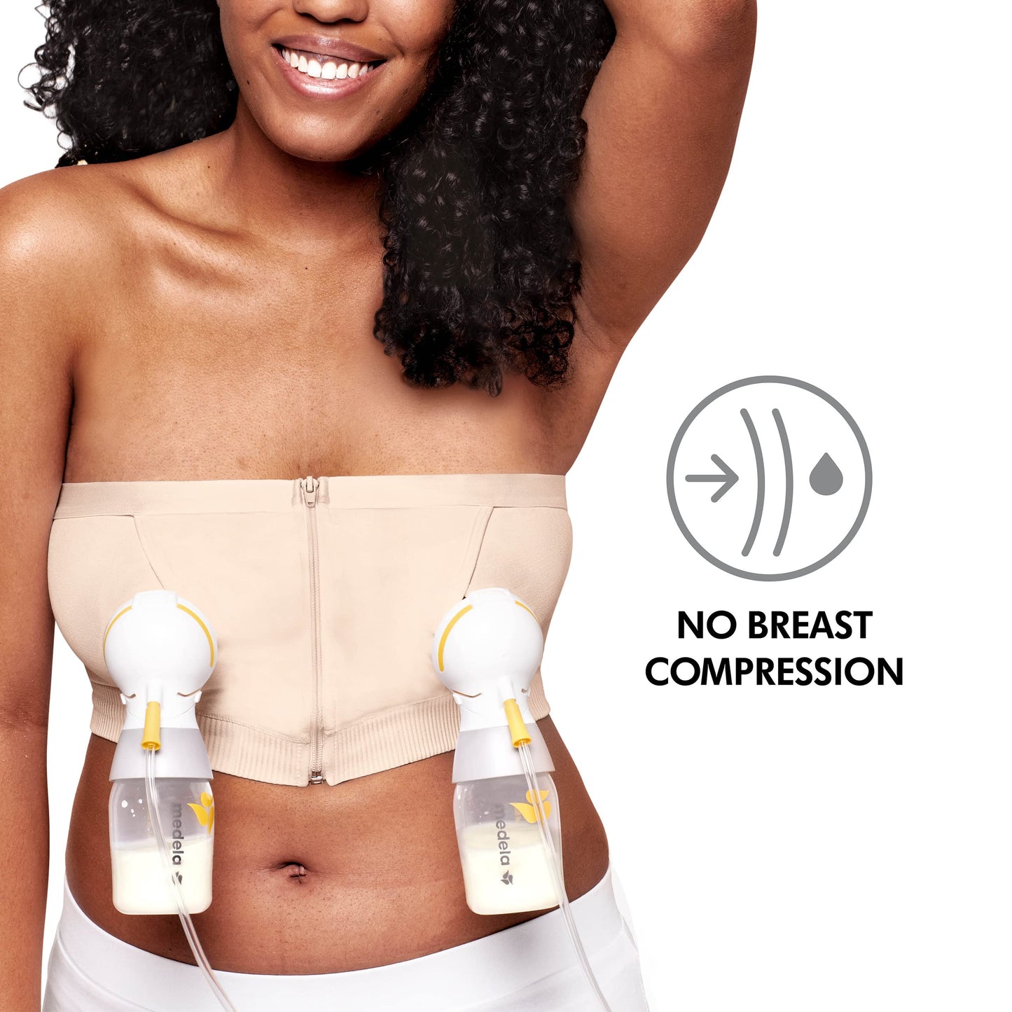 Medela Women'S Hands-Free Pumping Bustier, Chai, Large