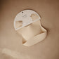 Mushie Silicone Baby Bib | Adjustable Fit Waterproof Bibs (Shifting Sand)