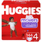 Huggies Overnites Nighttime Diapers,Size 4 (144 Count)