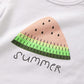 Goodplayer Toddler Baby Girls Summer Clothes Set Kids Watermelon Print T-Shirt Short Sets Outfits For 1-4 Years Old (18-24 Month