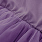 Twkioue Kids Girl Summer Ruffle Sleeve Tutu Tulle Fluffy Party Birthday Dresses 817 Dark Purple 120