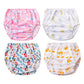 BISENKID Waterproof Diaper Cover for Plastic Pants for Toddlers Good Elastic Plastic Underwear for Toddlers Girls 3t
