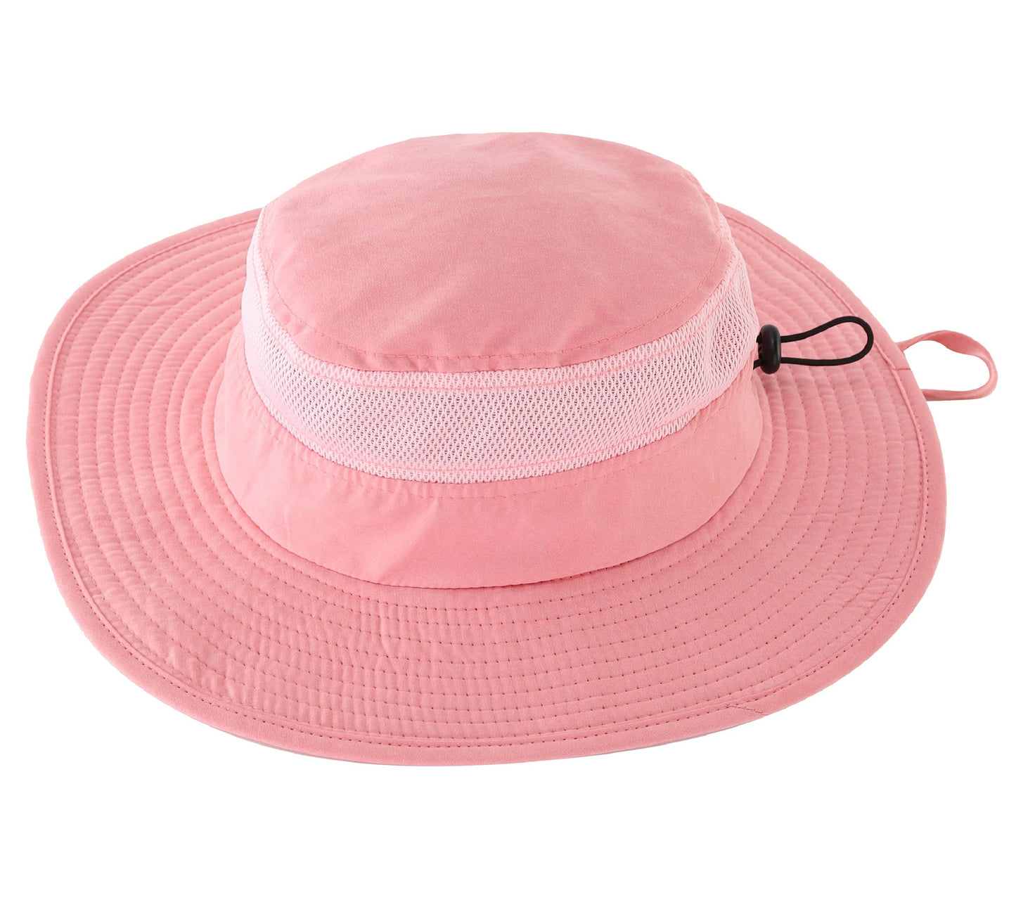 Connectyle Little Girls Sun Hat Uv Protection Beach Hat For Toddler Girls Breathable Bucket Hat For Summer Upf 50+ Baby Pink