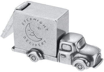 Danforth- Truck Tooth Fairy Box - Handcrafted Pewter Toothfairy Box For Boys And Girls - 1     Tall X 2     Wide - Made In Usa