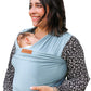 Tuck and Bundle Ezra Baby Wrap - Lightweight Baby Carrier - Citadel Blue - Best Baby Wrap for Newborns 0-18 Months - 100% Tencel