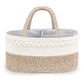 Maliton Baby Diaper Caddy Organizer, Stylish Cotton Rope Baby Basket Nursery Storage Organizer For Changing Table, Extra Large D
