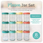 Mason Bottle 8Oz Breast Milk Storage Glass (12-Pack) - Reusable Glass Food Jars With Lids - Airtight, Stackable, Freezable Baby