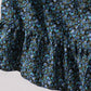 Making Believe Girls Calico Pioneer Peasant Costume Skirt - Blue Calico - Large 8-10