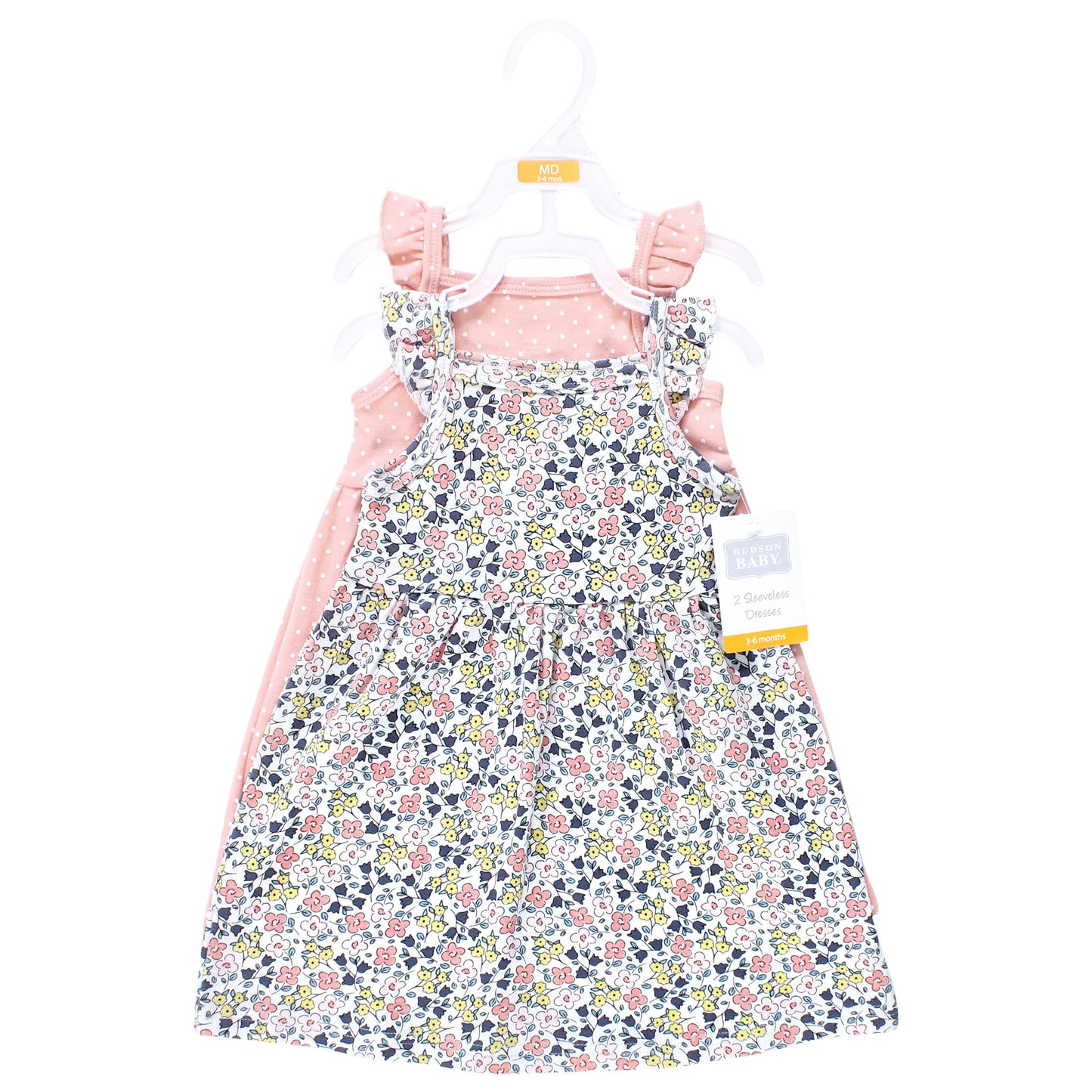 Hudson Baby Baby Girls Cotton Dresses, Ditsy Floral, 18-24 Months